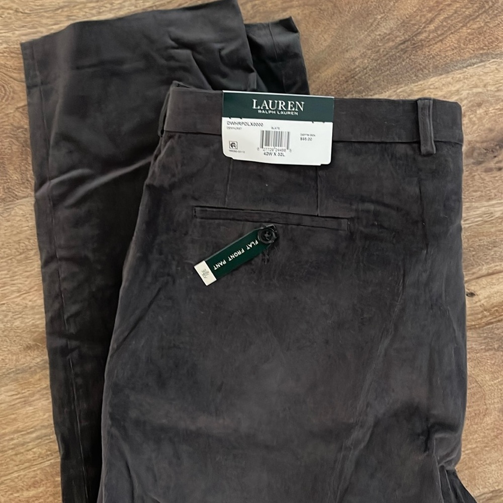 Charcoal Gray Corduroy 42X32